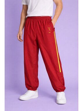 Nike USC Trojans Vtg Team Track Pants W/Yellow Stripes Mens Red/Yellow XLarge
